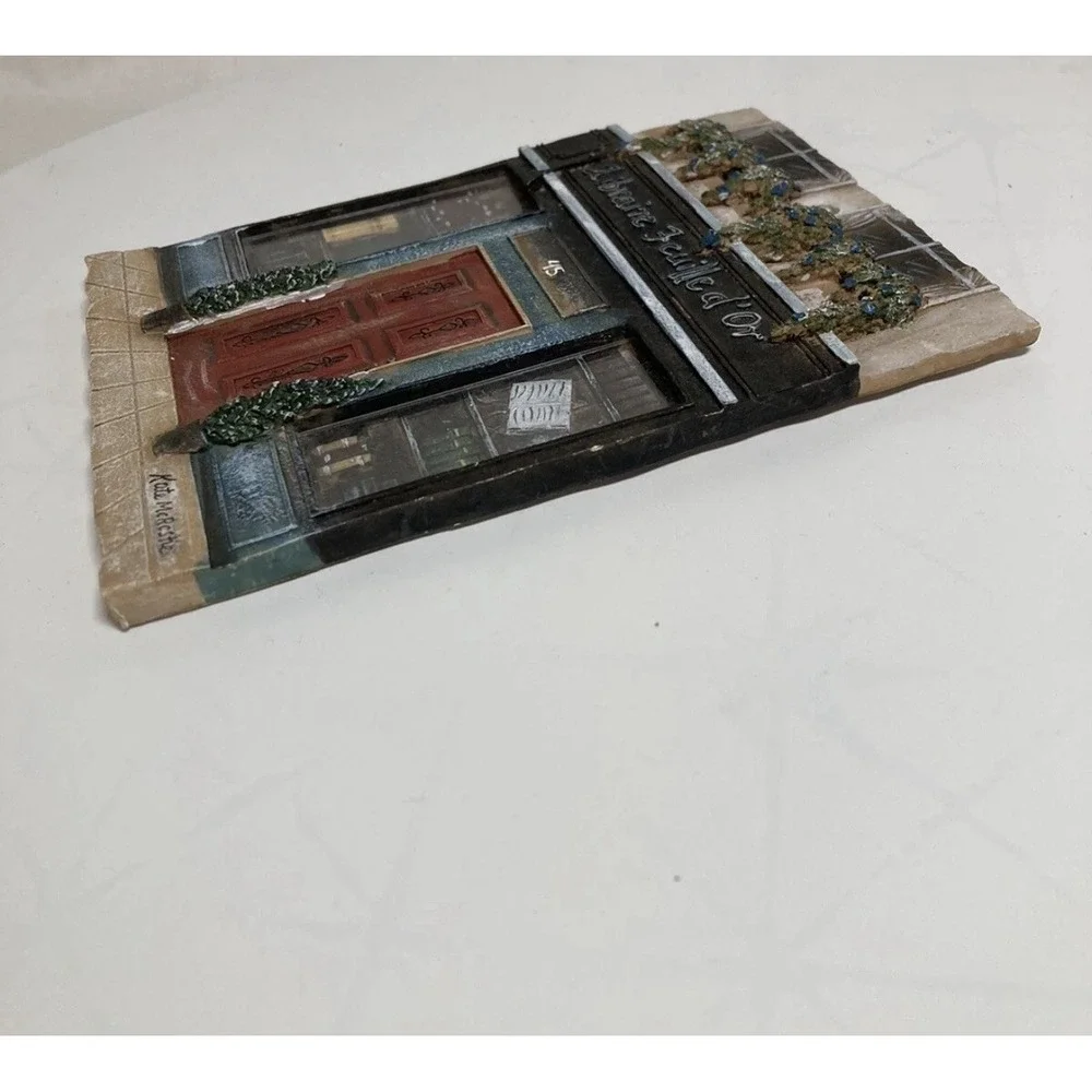Kate McRostie 3D Resin Wall Plaque Library France Travel Memories Home Decor